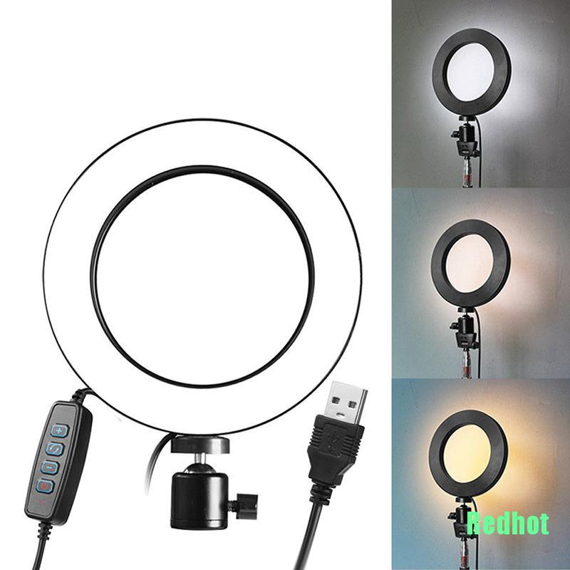 Vòng Đèn led 6 &quot;5500K Có Thể Điều Chỉnh Độ Sáng Với Cổng USB Cho Chụp Ảnh / video / Play