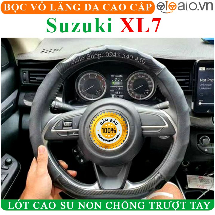 Bọc Vô Lăng Da Xe Suzuki XL7 Lót Cao Su Non Cao Cấp Chống Trượt Tay - OTOALO