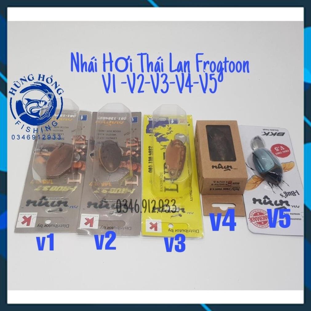 [Chất Lượng] MỒI GIẢ NHÁI HƠI FROG TOON V1,V2,V3,V4 V5 Chuyên Đồ Câu Lure MADE IN THAI LAN