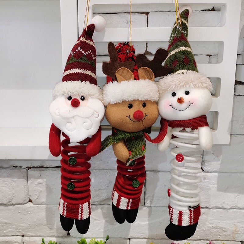 Gấu bông lò xo trang trí noel giáng sinh 🎄