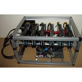 Máy đào coin Ethereum Zec Xrp trọn bộ RX580 8G