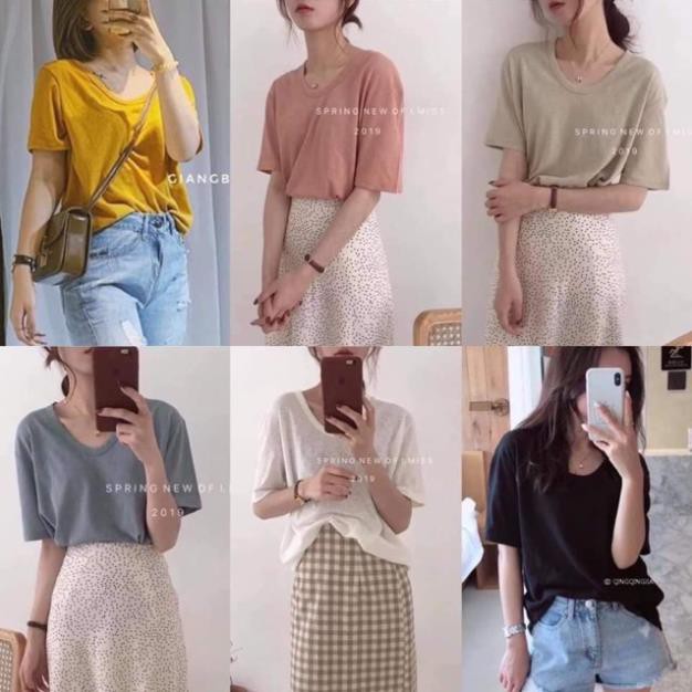 [Mã WASTUP giảm 10% tối đa 30K đơn 99K] {GIÁ SỈ SLL} -ÁO A12 COTTON GIẤY CỔ TIM HOT HIT 2019