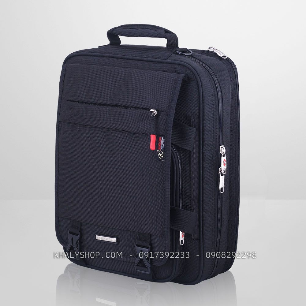 Balo , cặp đa năng học sinh cấp 2,3 thương hiệu Kim Long 201 màu đen - 735NBLKL201 ( 40x16x30cm ) | BigBuy360 - bigbuy360.vn