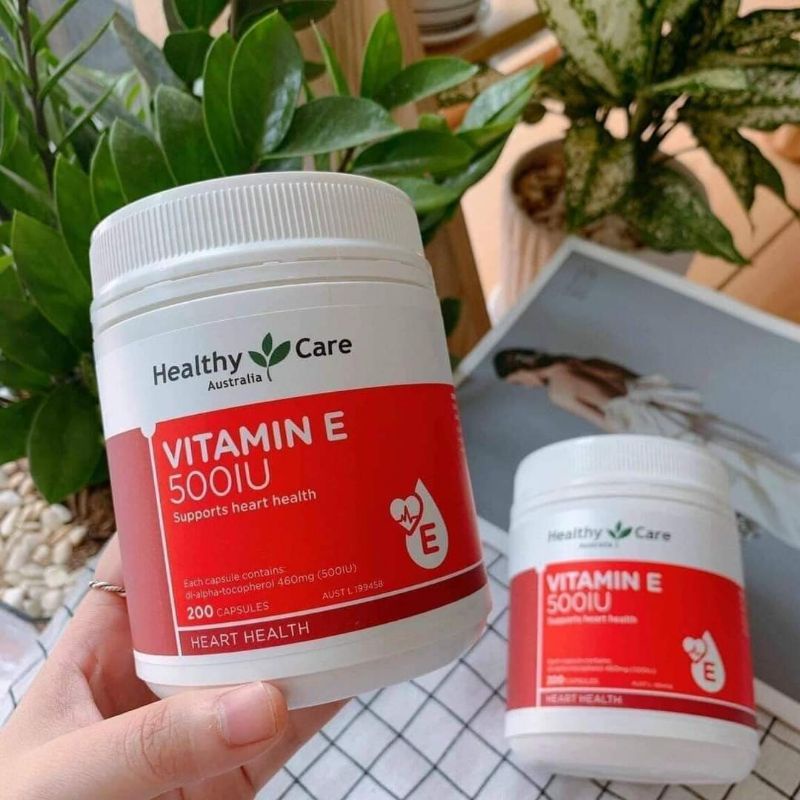 (Date 2025) Vitamin E Úc hộp 200 viên làm đẹp da