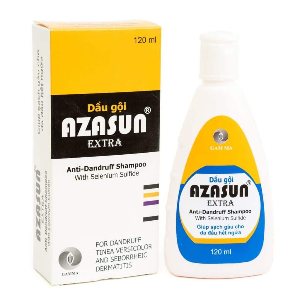 AZASUN EXTRA 120ML. VỆ SINH DA ĐẦU, GIẢM GẦU CHO DA ĐẦU. (MP2)