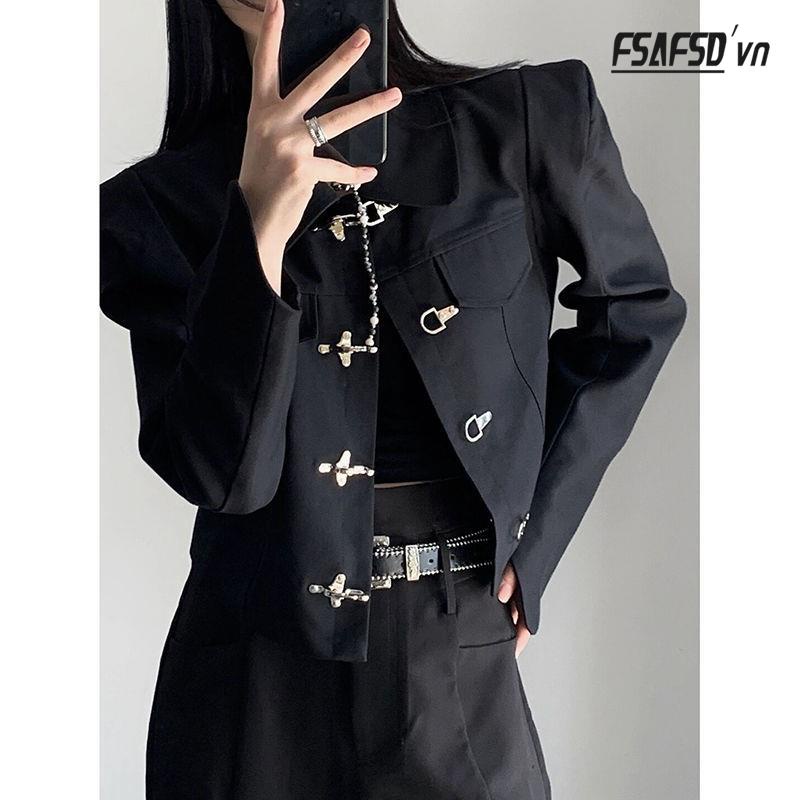 Áo Khoác Ngắn Dáng Rộng Phong Cách Trung Hoa Cổ Điển Dành Cho Nữ