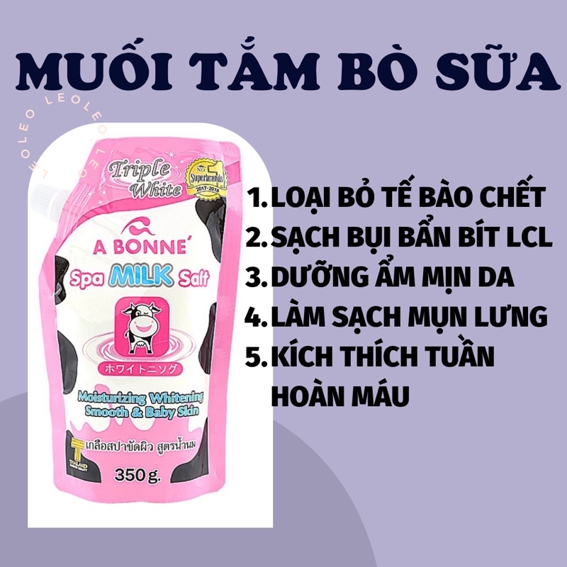 MUỐI TẮM BÒ SỮA THÁI LAN 350G