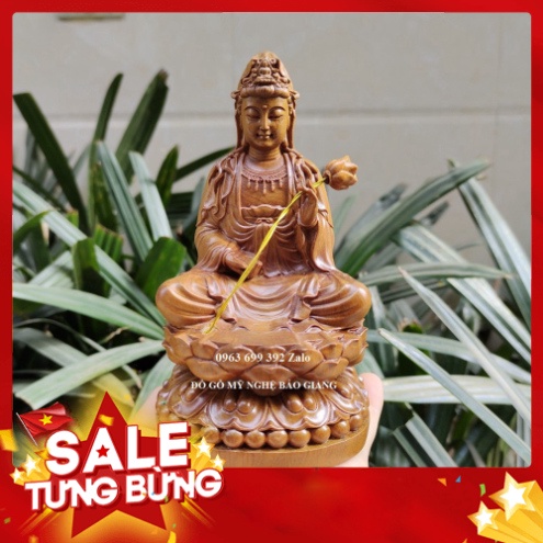 Tượng phật Đại Thế Chí bồ tát bằng gỗ