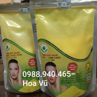 Combo 2 gói Tinh Bột Nghệ Hoàng Minh Châu Hưng Yên túi zip bạc cao cấp 500gr