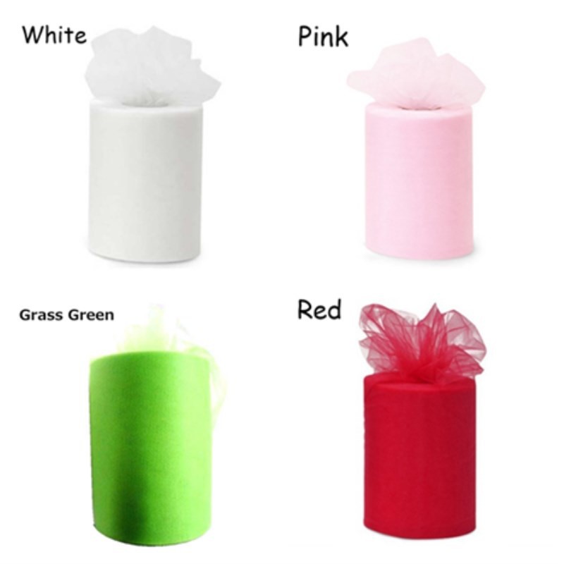 Cuộn Vải Tuyn 6&quot;x 25YD Dùng Trang Trí Tiệc, Đám Cưới