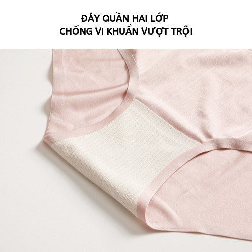 Original Quần Lót Classic BrieSF Nữ Đáy Viscose Bikini Thông Hơi Thắt Lưng Thun Cao Cấp ZK GR663 II Nội Địa Trung Nam