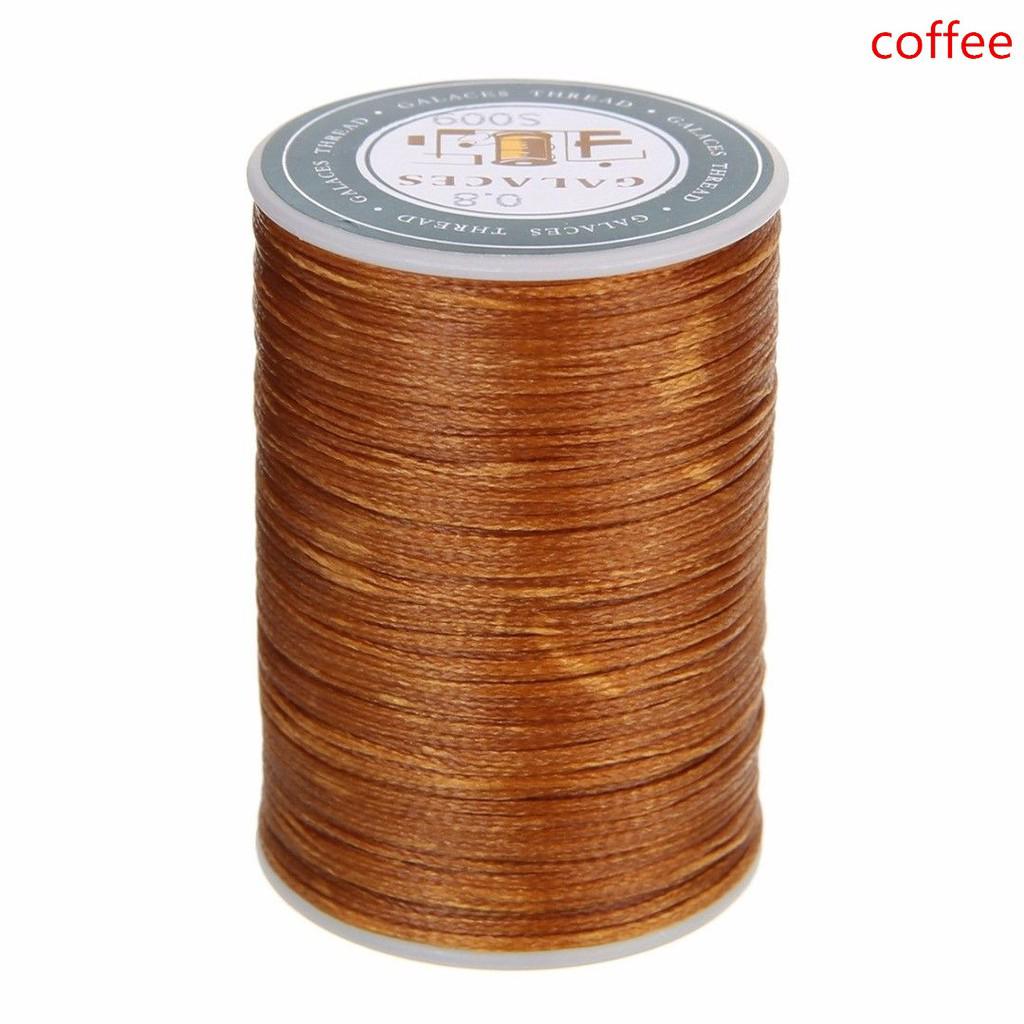 Cuộn dây sợi Polyester DIY may đồ da 0.8mm 90m