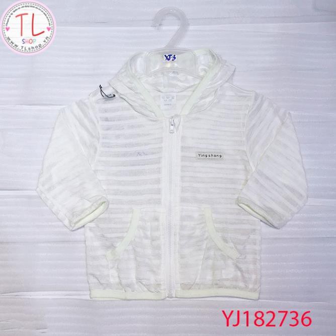 Thời trang trẻ em - Áo khoác trắng sọc ngang cho bé - Quần áo bé trai - Bộ bé trai - Quần áo bé gái - Bộ bé gái