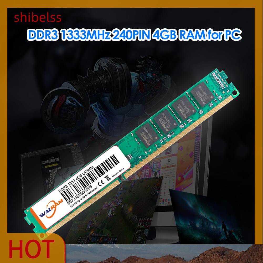 Mô Đun Lưu Trữ Thẻ Nhớ Ram Shibelss 4gb 1333mhz Ddr3 240-pin | BigBuy360 - bigbuy360.vn