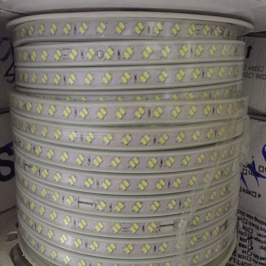 Led dây đôi 5730 siêu sáng 2 hàng bóng chéo hắt trần cao cấp cuộn 100M