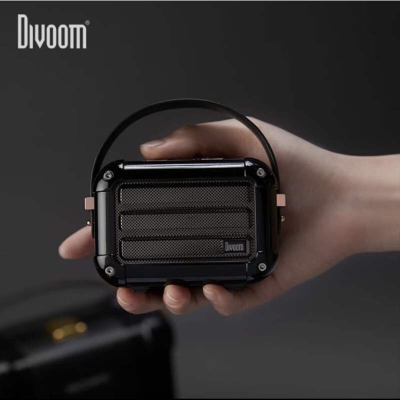Loa di động không dây bluetooth Divoom Macchiato với chức năng FM radio TWS gói quà hỗ trợ hệ điều hành IOS và Android