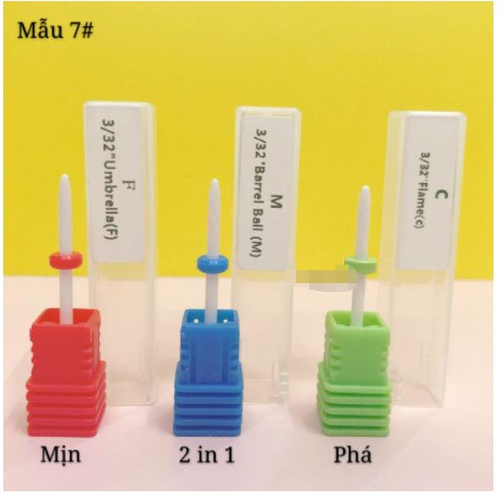 Đầu mài sứ mới dũa phá móng chuyên nghiệp -  đầu mài phá, đầu mài mịn, đầu mài khoé loại tốt