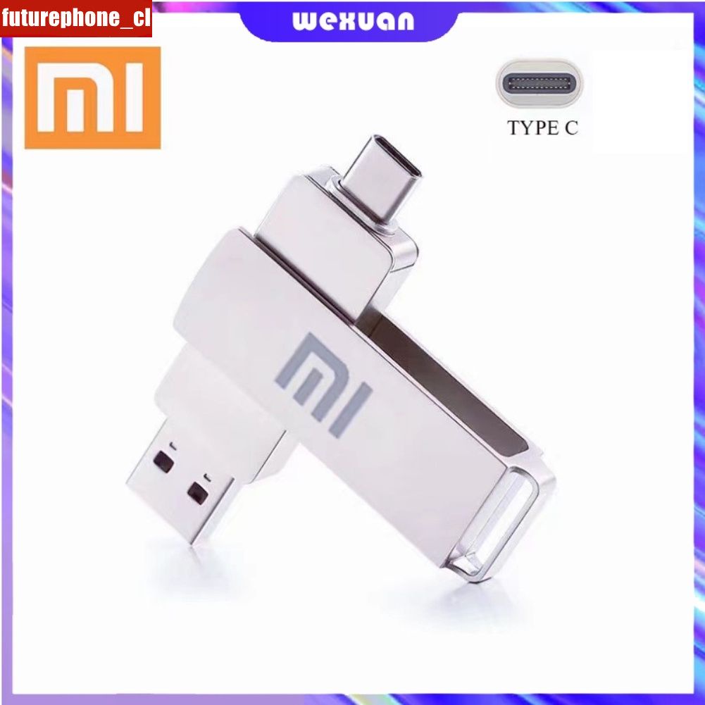 XIAOMI Gốc OTG kim loại Pendrive 2TB 1TB 512G 256G 128 GB 64G 32G 16G 8G Loại-C USB kép Pendrive OTG USB Flash Drive Ổ USB Loại C Andrio tốc độ cao FUTUREPHONE