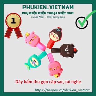 Dây bấm thu gọn cáp sạc, tai nghe