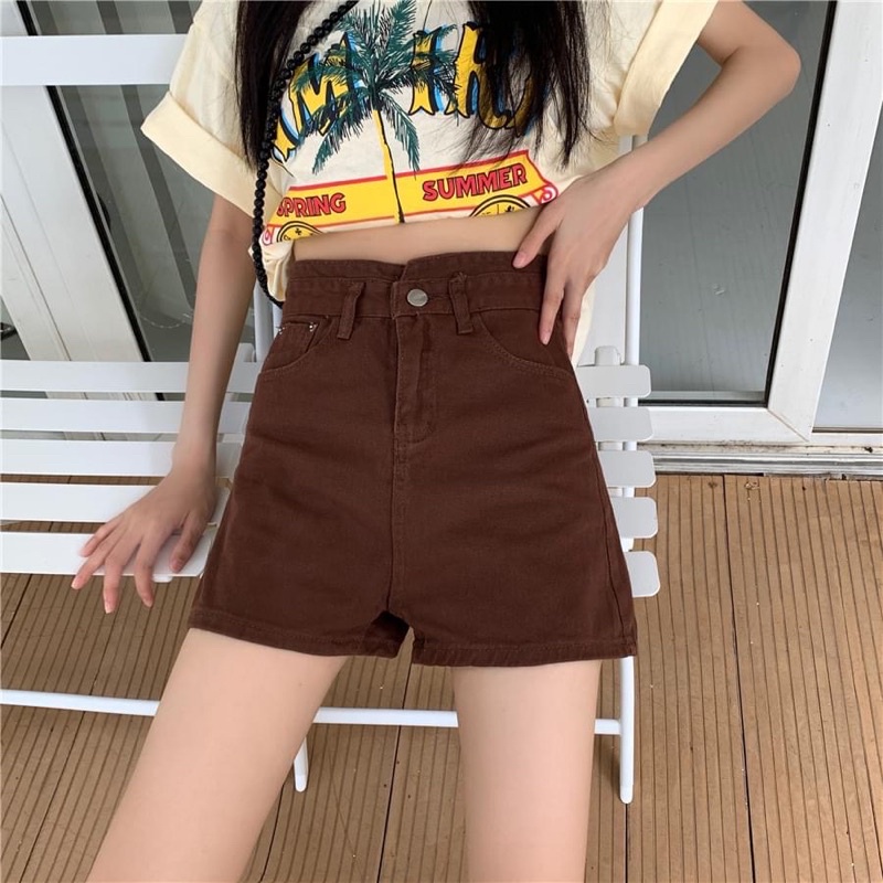 Quần short nâu
