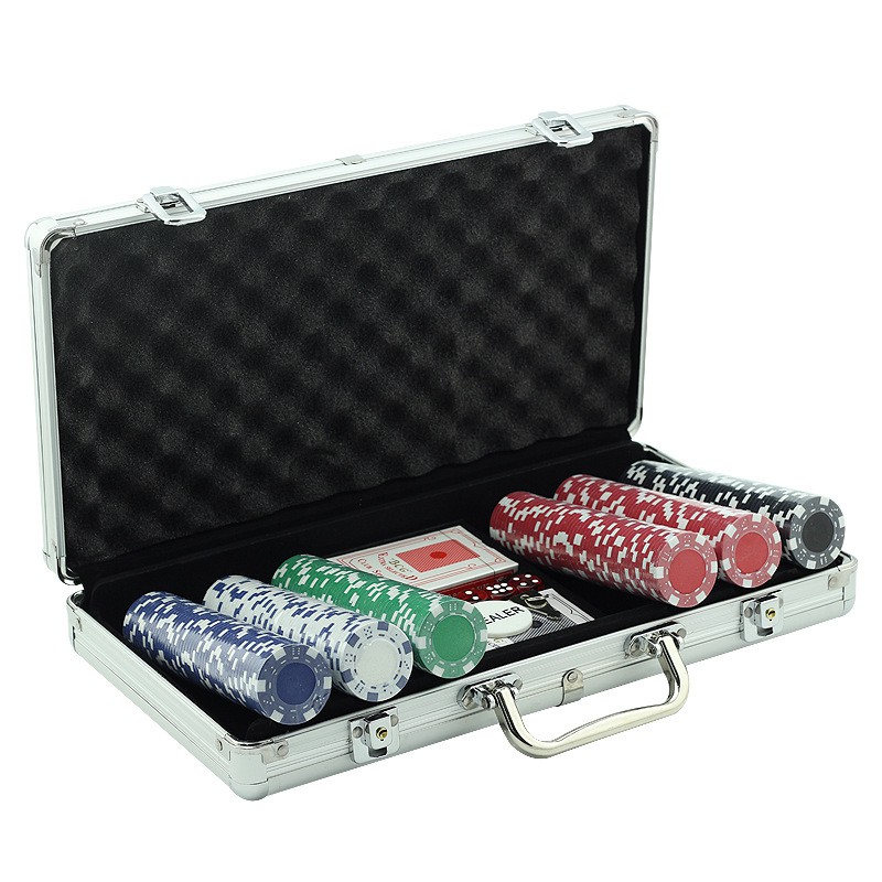 Bộ 300 Chip Poker Không Số  Hàng Nhập Khẩu Cao Cấp