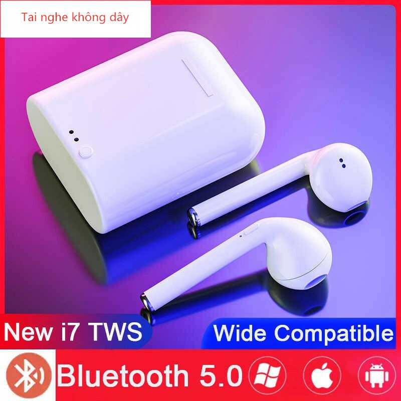 Tai nghe Bluetooth không dây Apple Android I7s Tai nghe White Ready Stock
