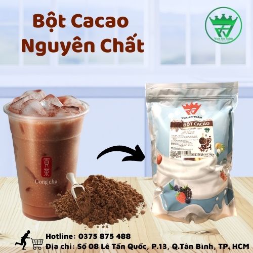 Bột CaCao Socola Nguyên Chất 1kg Không Lẫn Tạp Chất