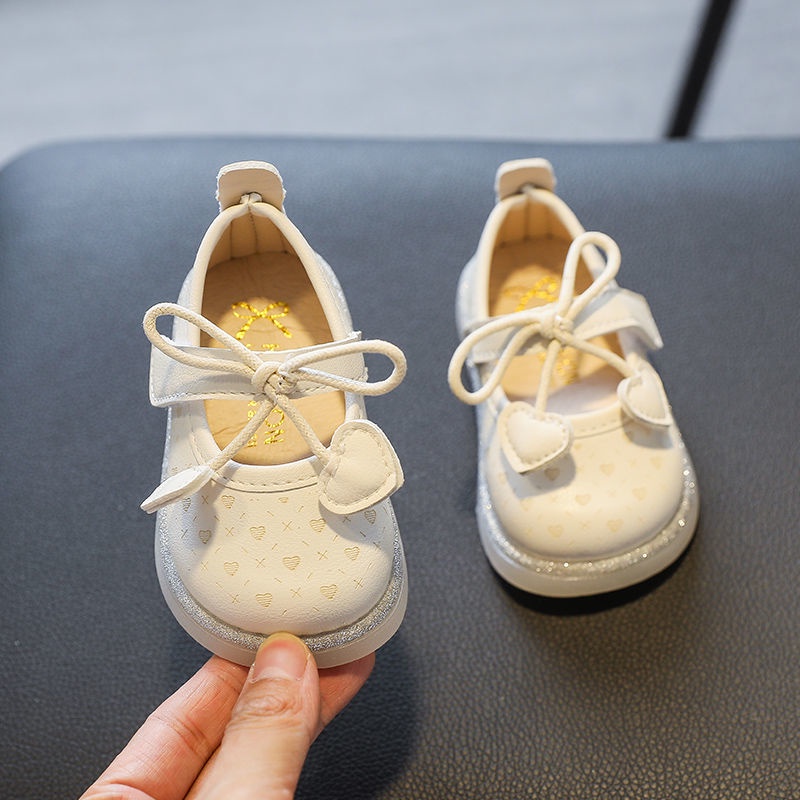 Giày Sandal Công Chúa Đế Mềm Bằng Da Dành Cho Bé Gái