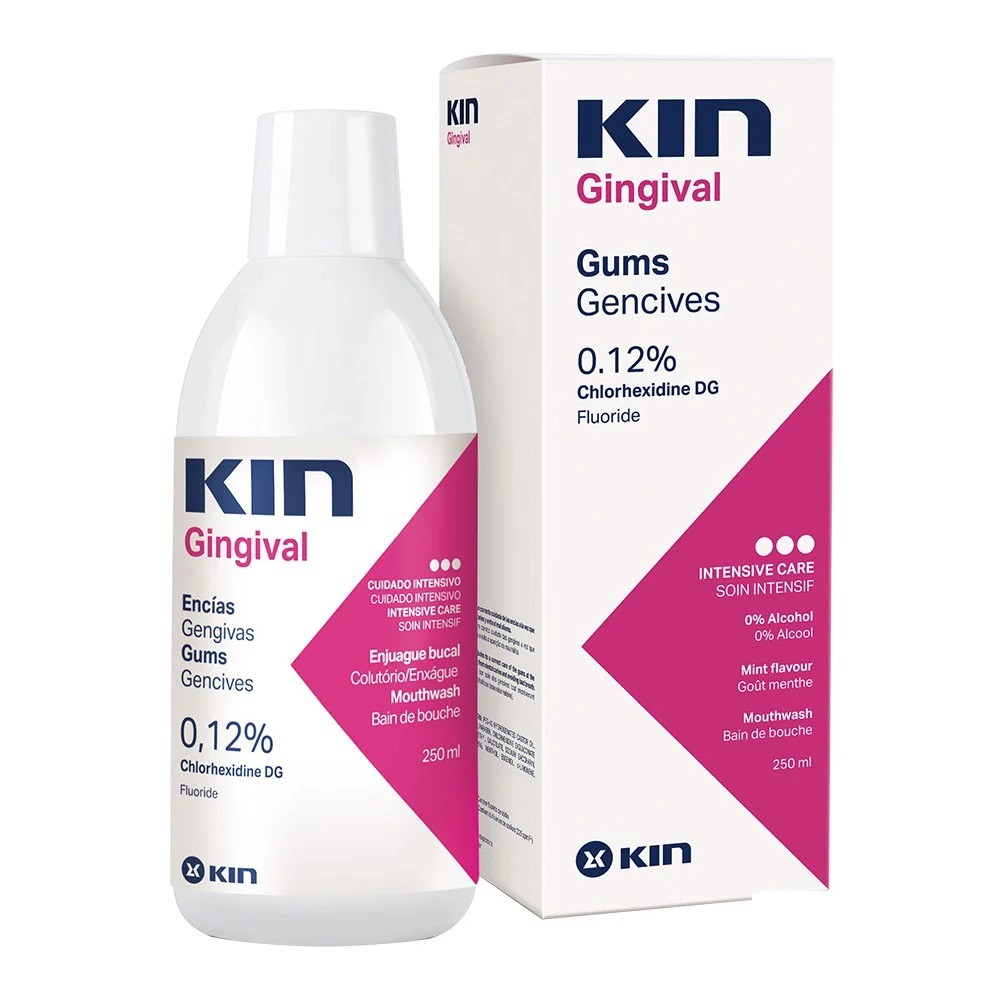 Nước súc miệng Kin Gingival 250ml - Chlorhexidine - Sưng nướu, nha chu, làm sạch khoang miệng