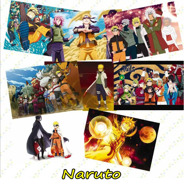 Bộ 8 Tấm Poster ( A3 - 43x29cm ) / Tranh Áp Phích Anime  - 20 Anime khác nhau