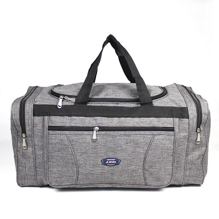Túi du lịch dạng túi trống T105 2 size đựng đồ hành lý vali (Nâu-Xanh dương-Xám-Đen)