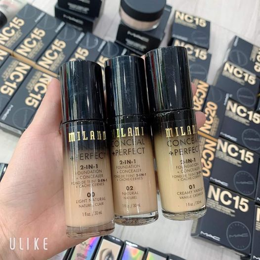 Kem Nền Milani 2 trong 1 Concealer-Foundation