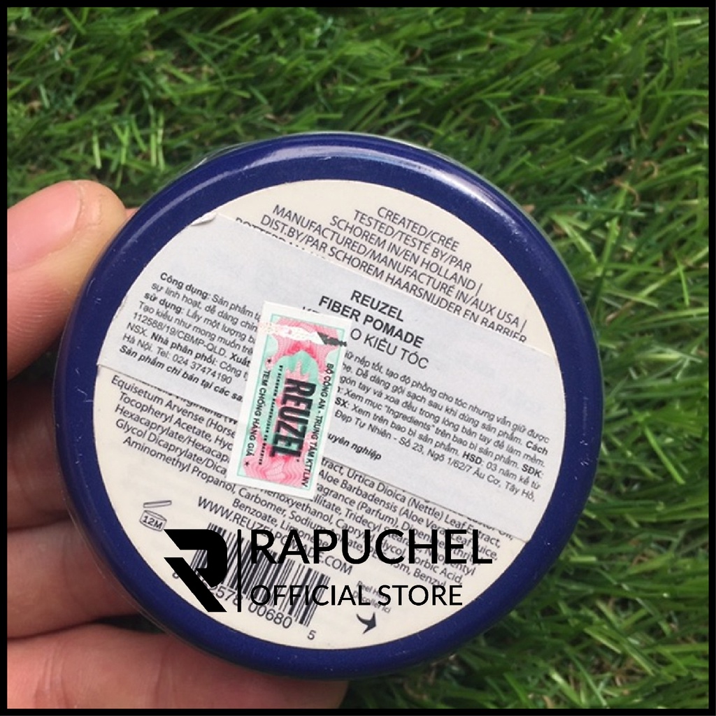 Sáp vuốt tóc nam Reuzel Fiber Pomade 113g chính hãng giữ nếp cao cấp Rapuchel Store RF01