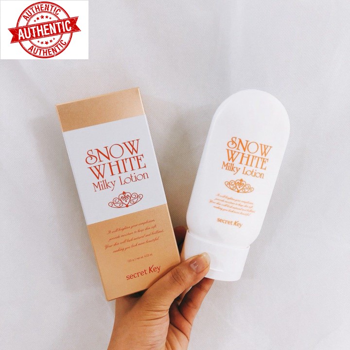 [Mã giảm giá] Kem Nâng Tone Da Body Snow White Milky Lotion Hộp Vàng