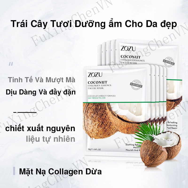 [Cái mới]Mặt nạ trái cây dưỡng trắng cấp ẩm giảm mụn mask lấy từ các ​thành phần trái cây 30g