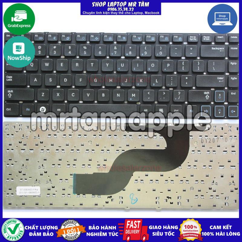 (KEYBOARD) BÀN PHÍM LAPTOP SAMSUNG RC410/RV409 KO ỐC dùng cho RC420 RC410 RV411 RV413 RV415 RV418 RV420 E3420 E3415