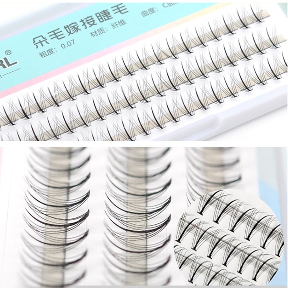 [Hàng mới về] Set mi giả nối dài làm dày tự gắn mềm mại trang điểm mắt tự nhiên tiện lợi