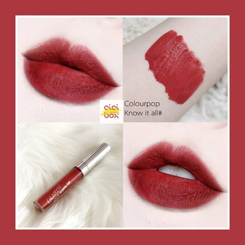 Son Kem Lì Colourpop Ultra Matte Lip know it all