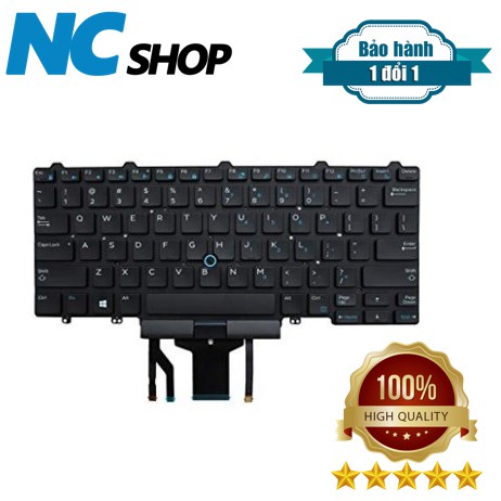Bàn phím laptop Dell Latitude E5450 E5470 E7450 E7470 E7480 (CÓ CHUỘT) – E5450 (CHUỘT,ĐÈN)