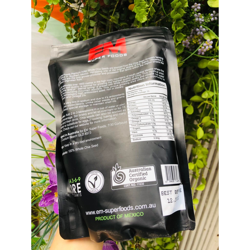 500g hạt chia ÚC