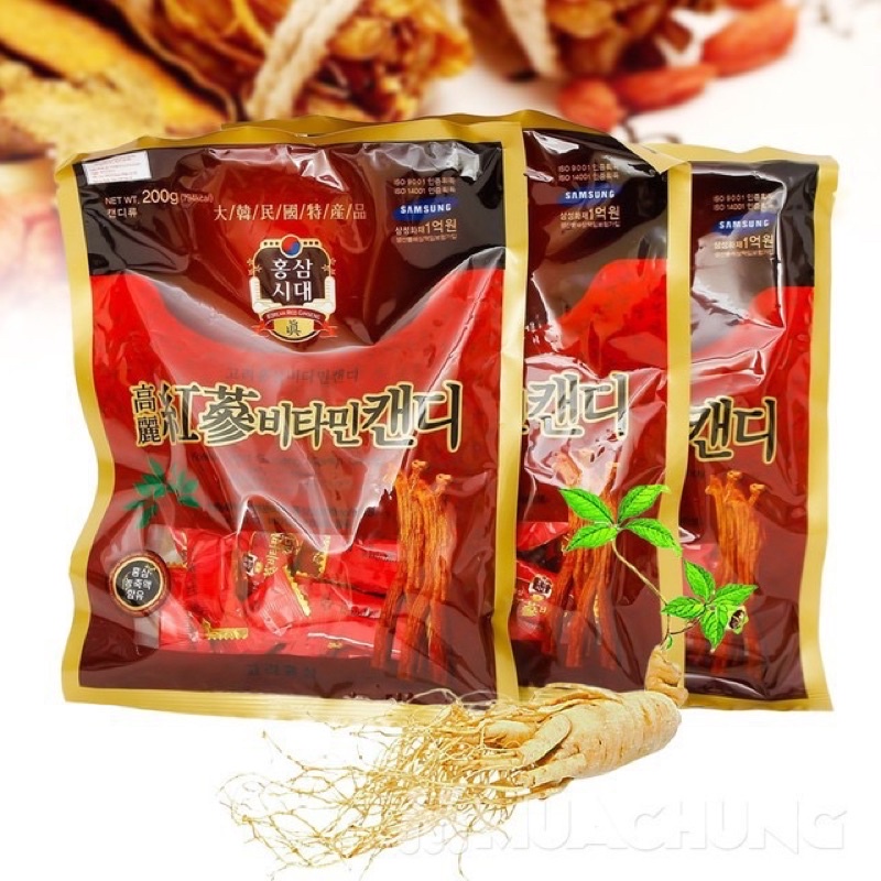 Kẹo sâm Hàn Quốc gói 200g