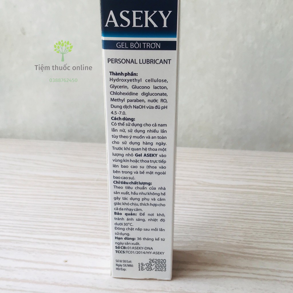 [ Che tên ] GEL BÔI TRƠN ASEKY 30G