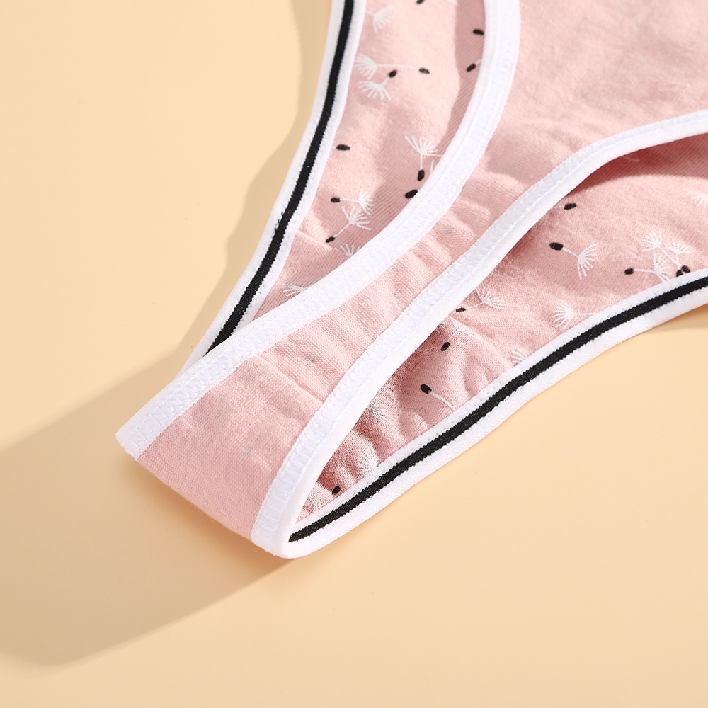 Quần lót Aijolen bằng cotton lưng thấp in chữ gợi cảm cho nữ