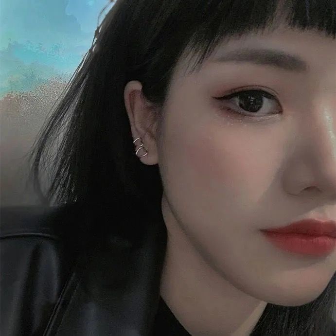 Heart Shaped Non Pierced Earrings Simple and Personality Style for Women