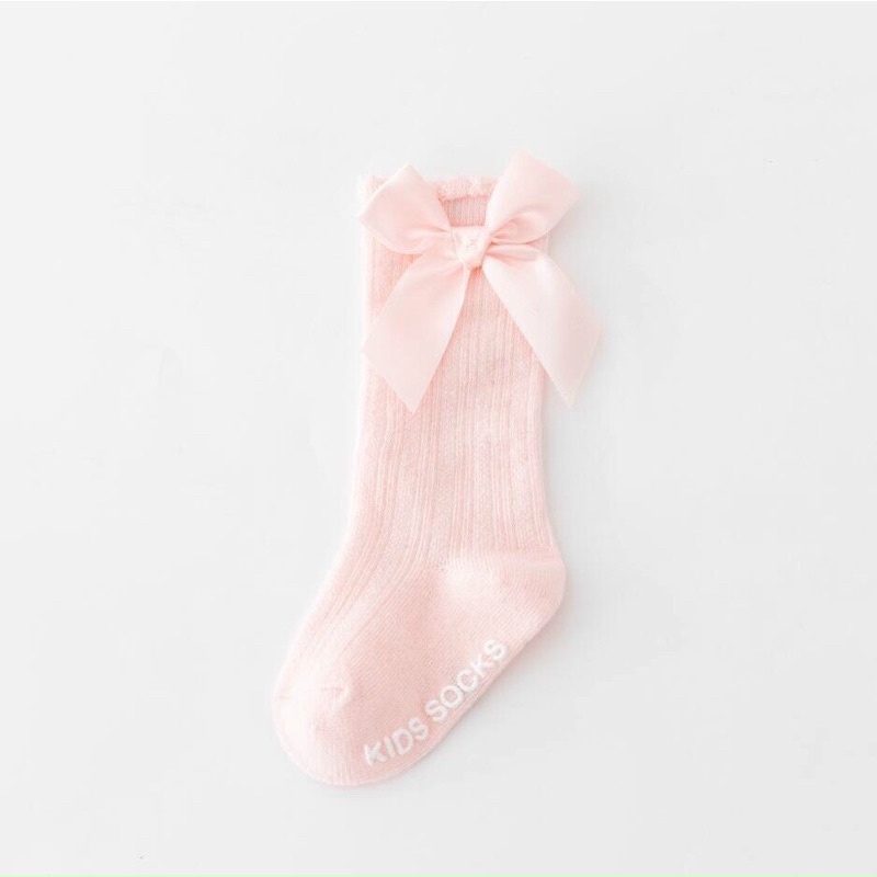 Tất Len Boot Đính Nơ Cho Bé Gái Size 0-4 Tuổi