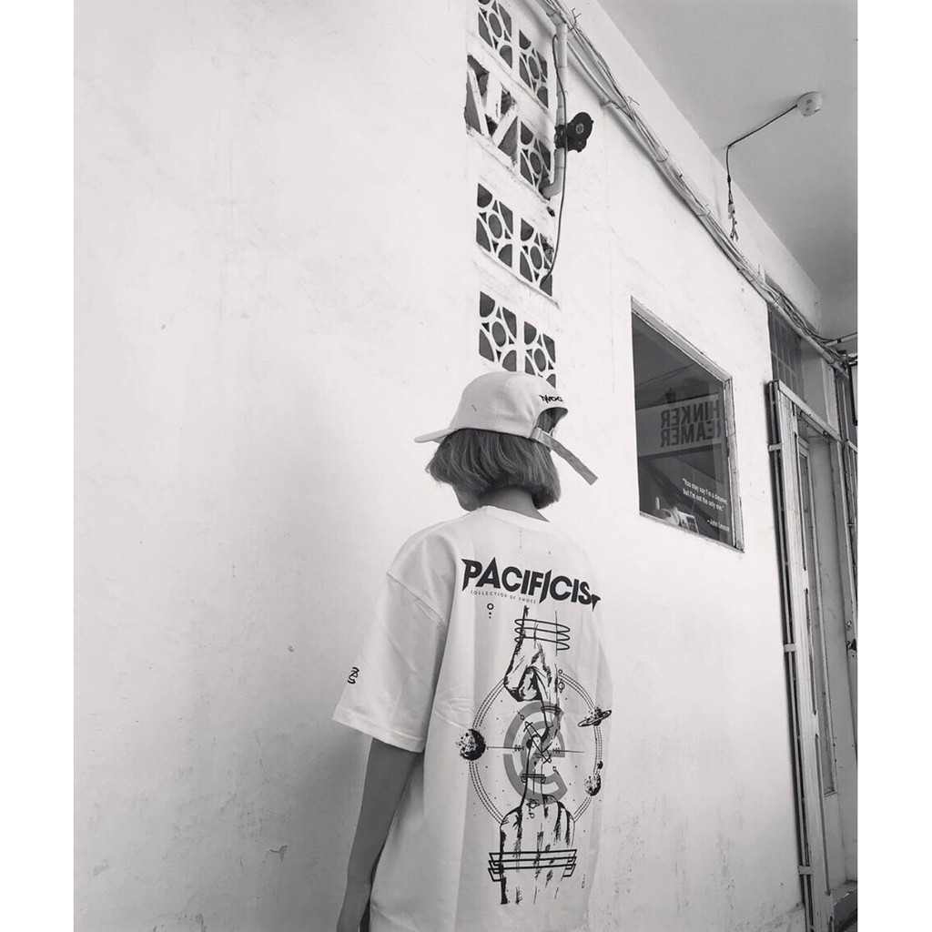 Áo Thun PACIF Trắng PACIFICISM Ulzzang Unisex 1hitshop | BigBuy360 - bigbuy360.vn