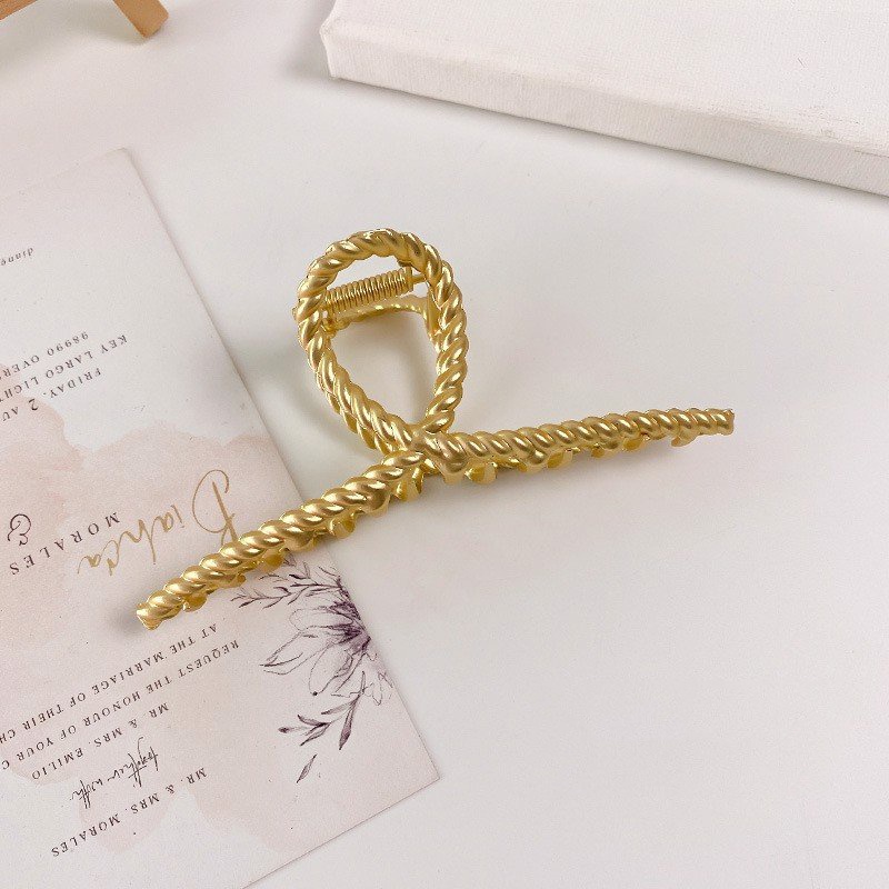 Kẹp tóc càng cua Hàn Quốc nữ đẹp hottrend kim loại cỡ size lớn iLita cặp búi tóc dễ thương cào 10 răng, 14 răng