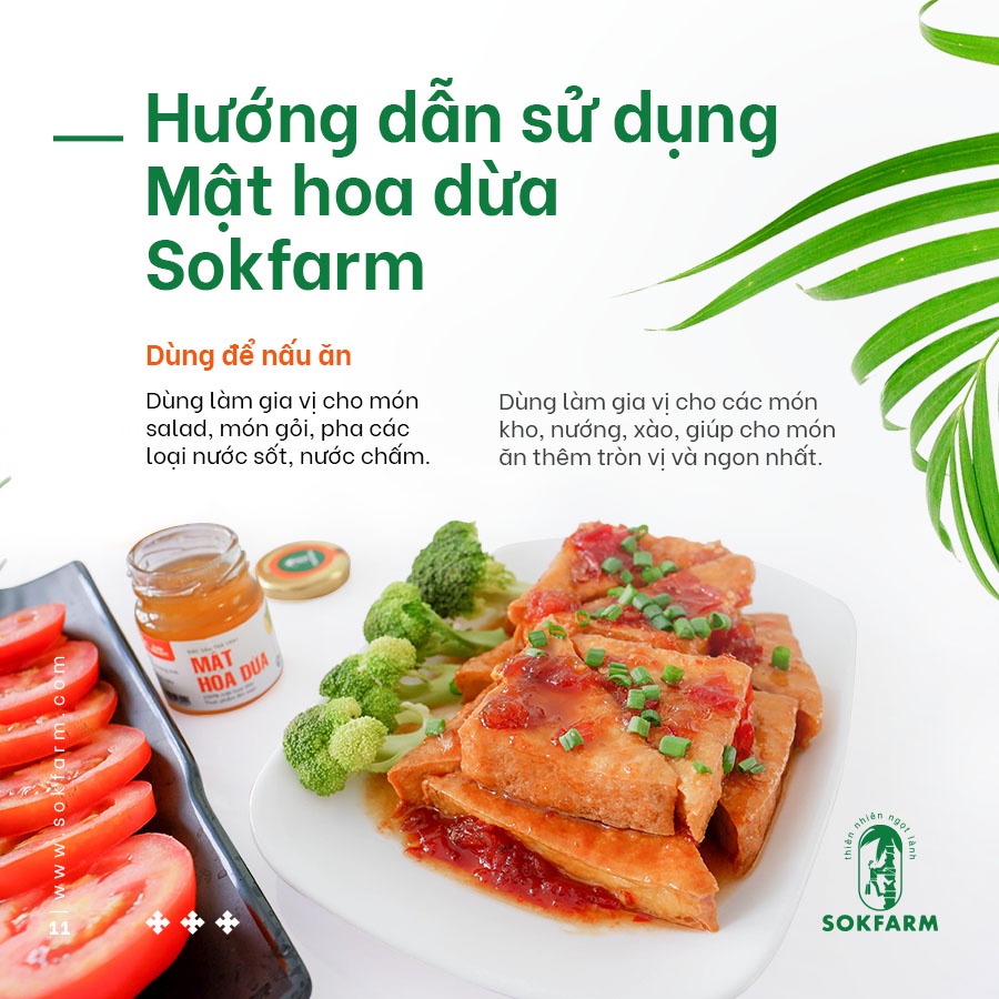 Mật Hoa Dừa SokFarm 250g - XanhSam Organic