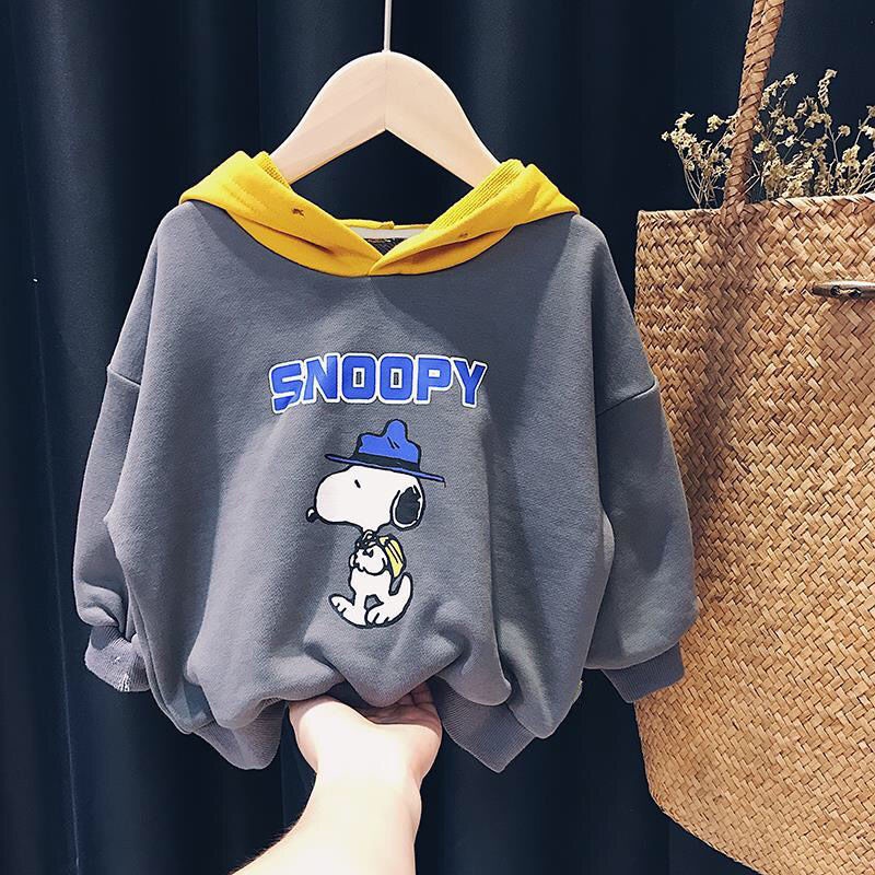 Áo hoodie tay dài in hoạt hình thời trang mùa thu cho bé