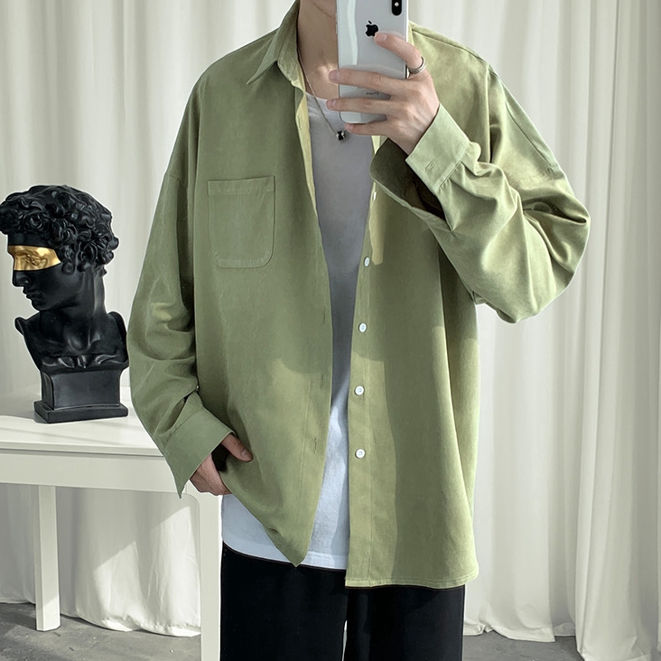 Áo Sơ Mi Form Rộng Phong Cách Hàn Quốc Cho Nam | BigBuy360 - bigbuy360.vn